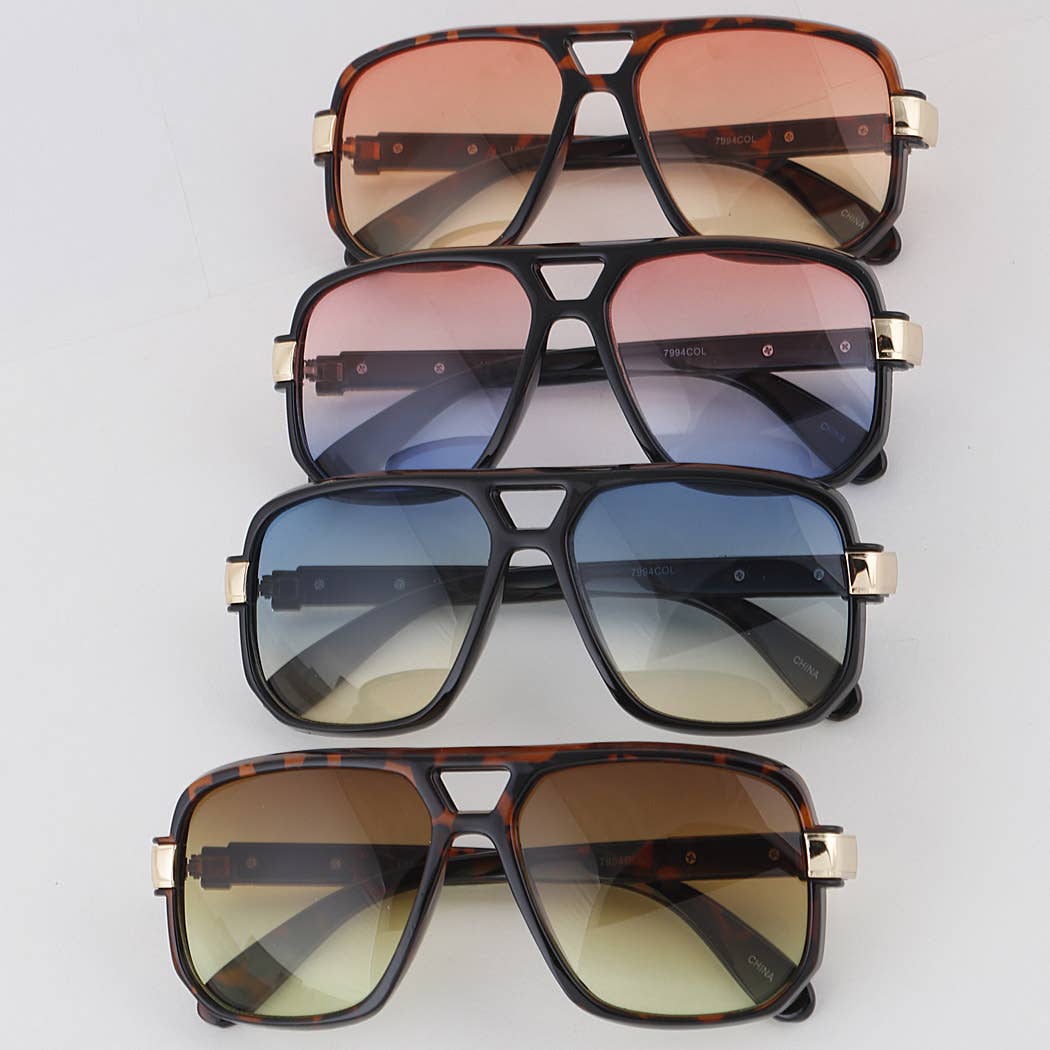 Gradient Lens Aviator Sunglasses