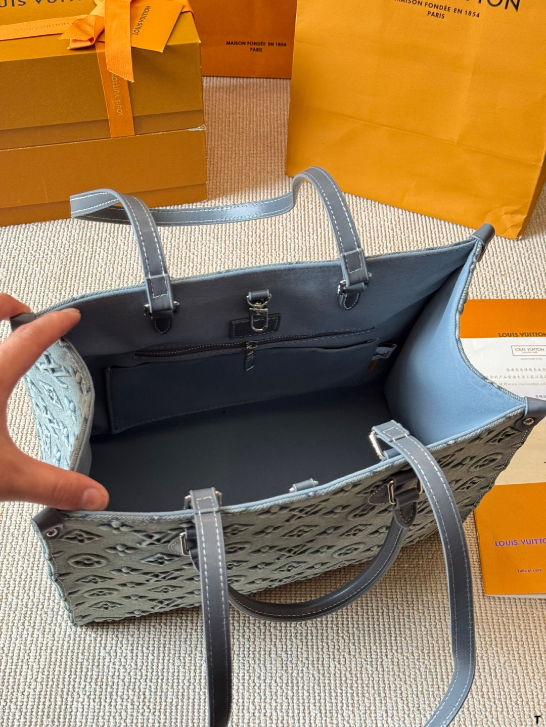 LV Denim Tote