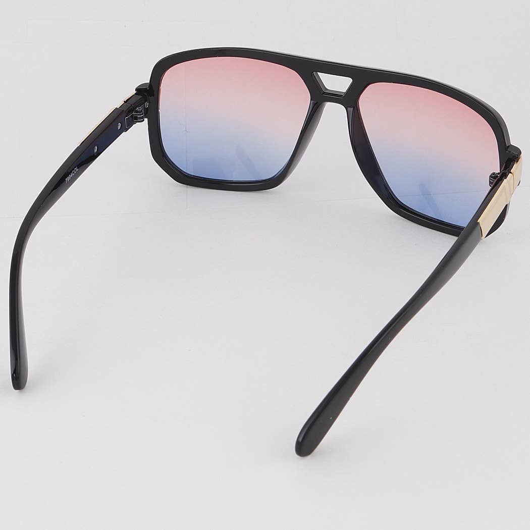 Gradient Lens Aviator Sunglasses