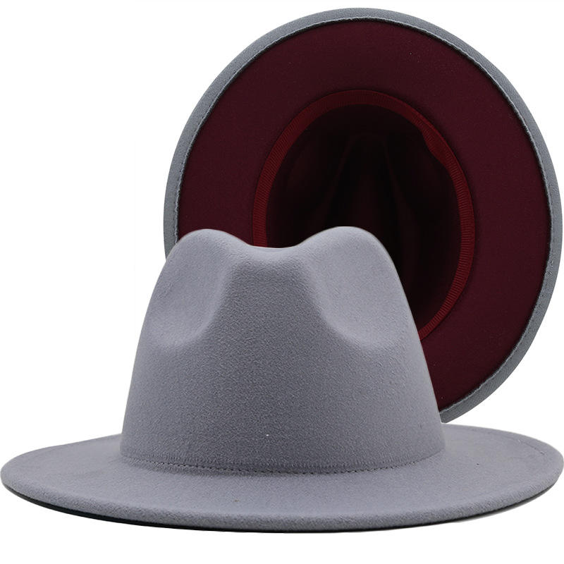 Fedora with Colored Bottom