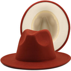 Fedora with Colored Bottom