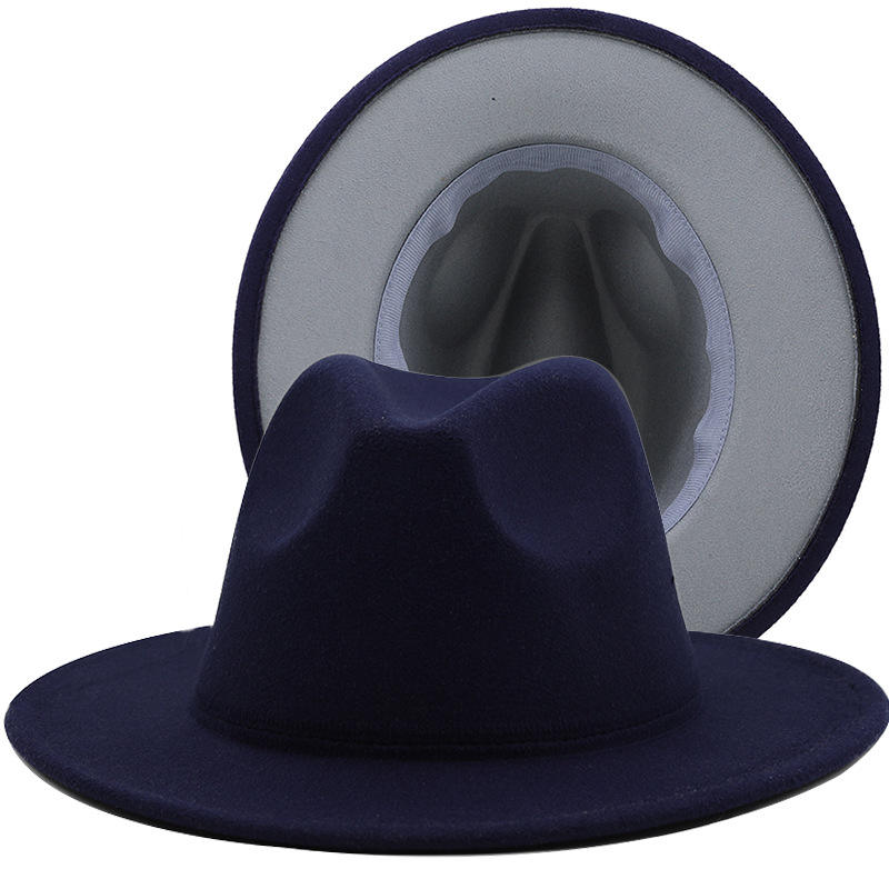 Fedora with Colored Bottom