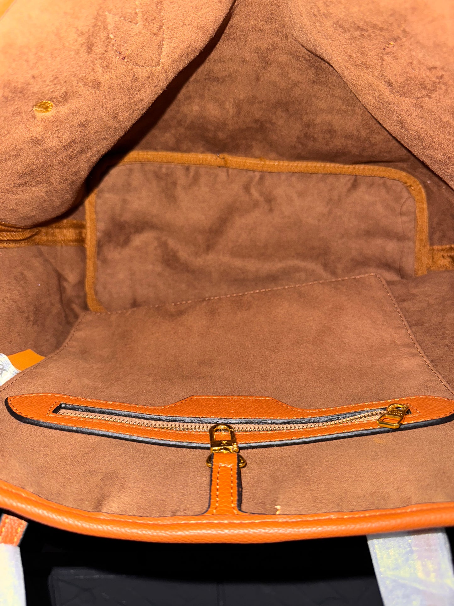 Large PU Leather LV Tote