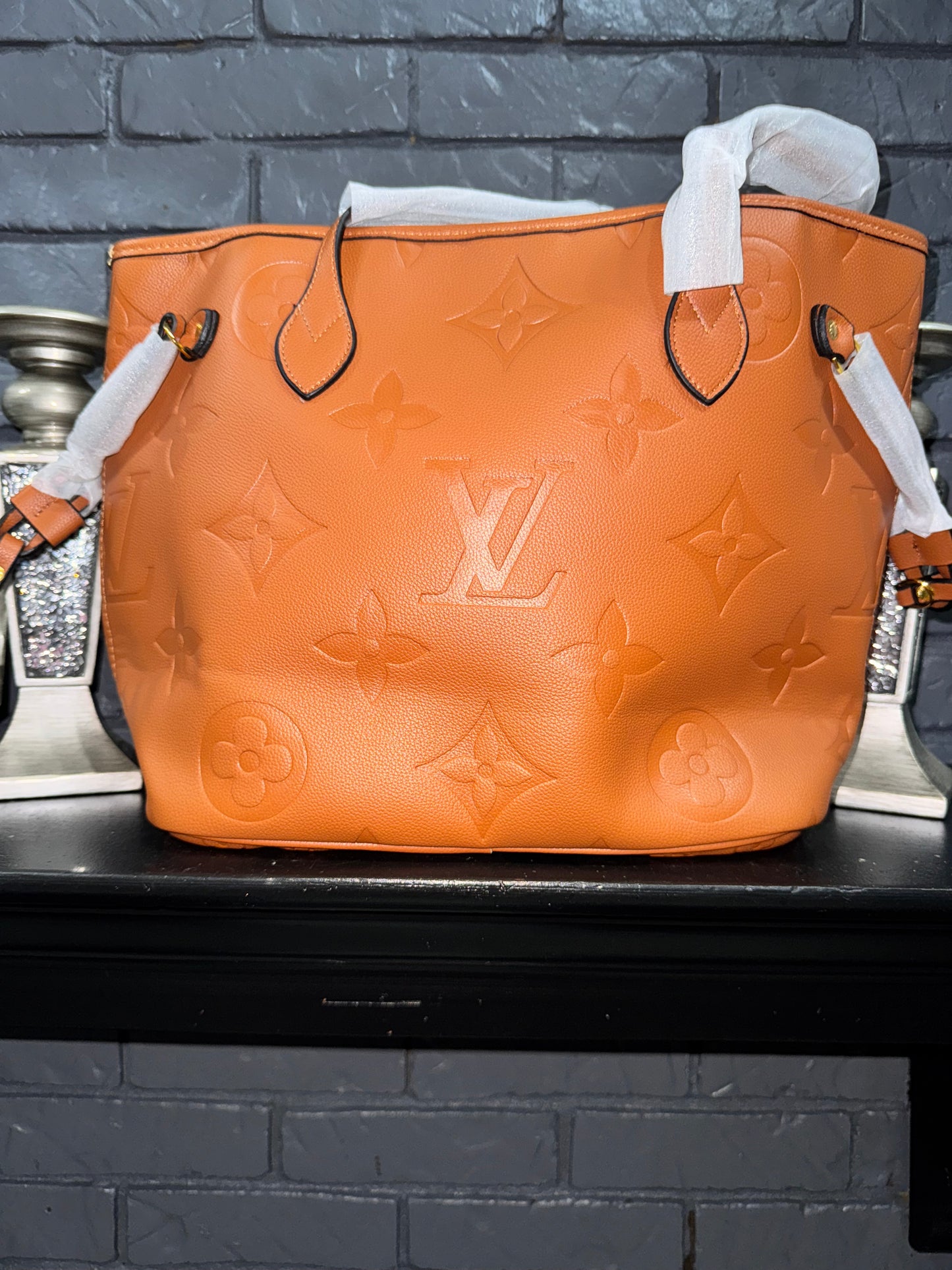 Large PU Leather LV Tote