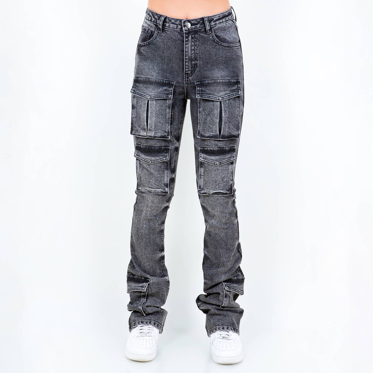 Stacked Cargo Jeans