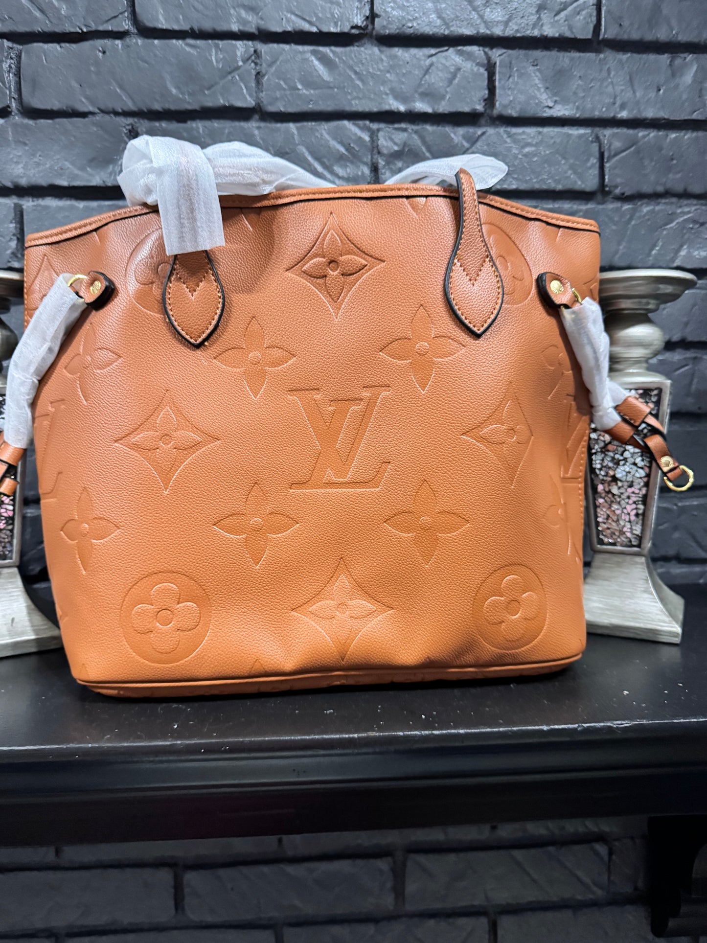Large PU Leather LV Tote
