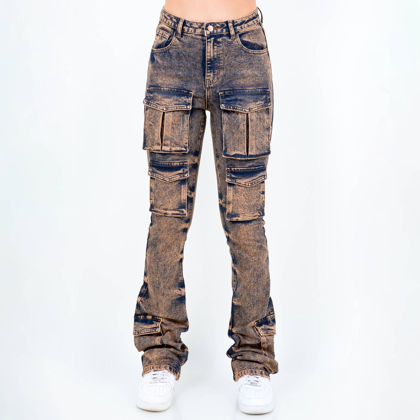 Stacked Cargo Jeans