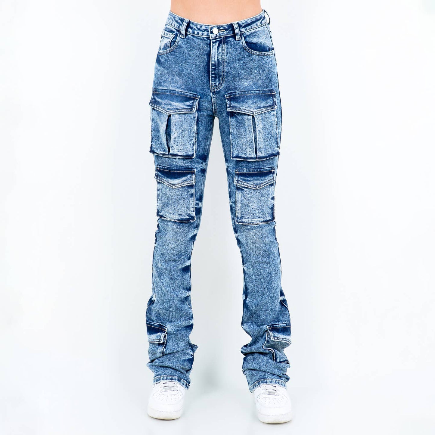 Stacked Cargo Jeans