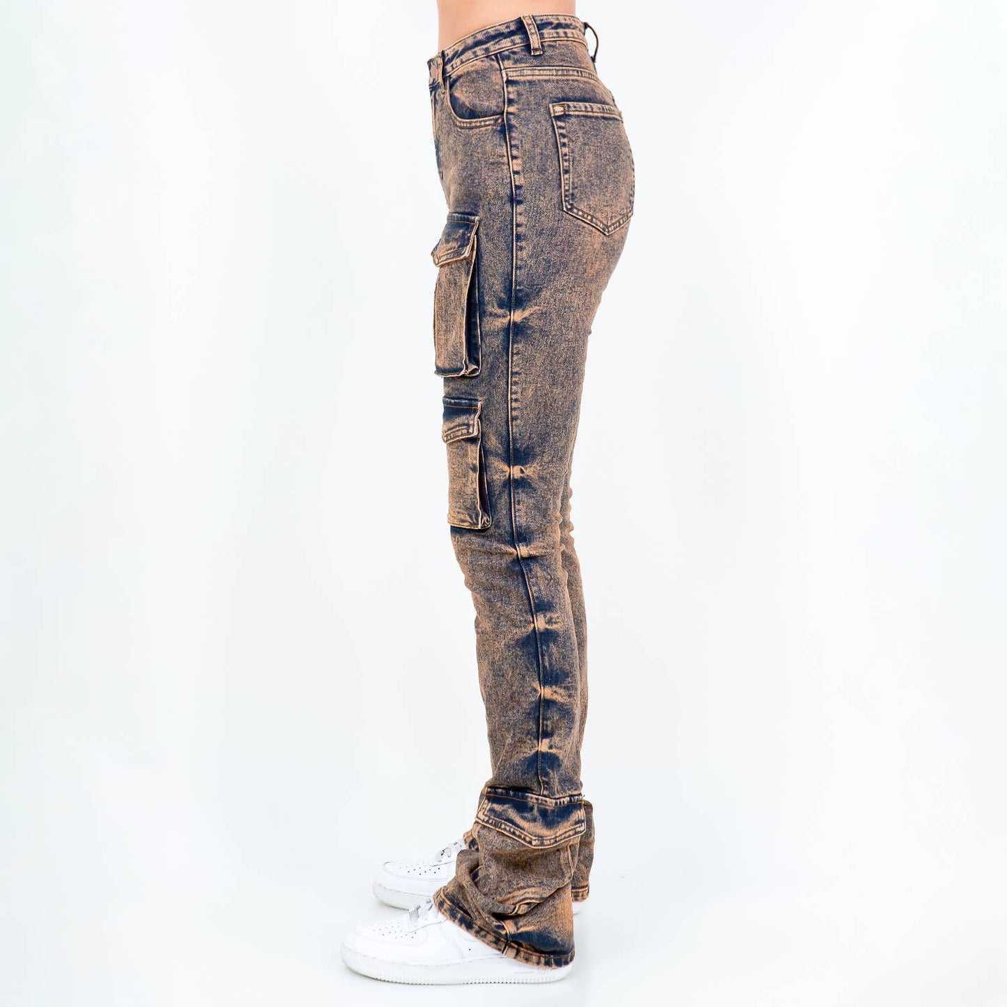 Stacked Cargo Jeans