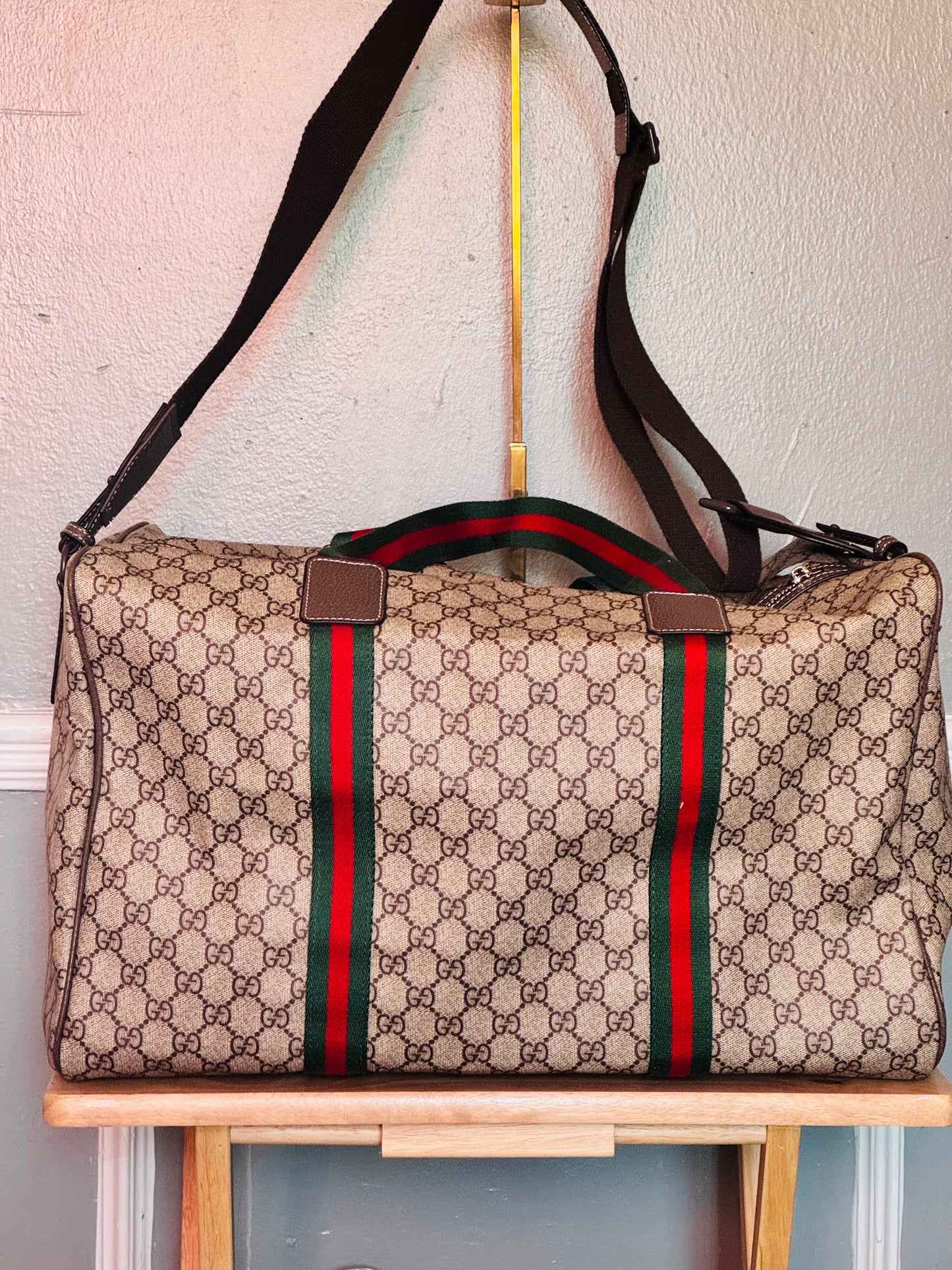 Gucc-Supreme Large Travel Bag