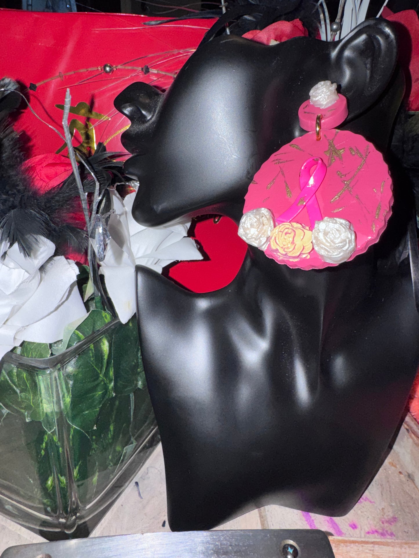 Breast Cancer Earrings