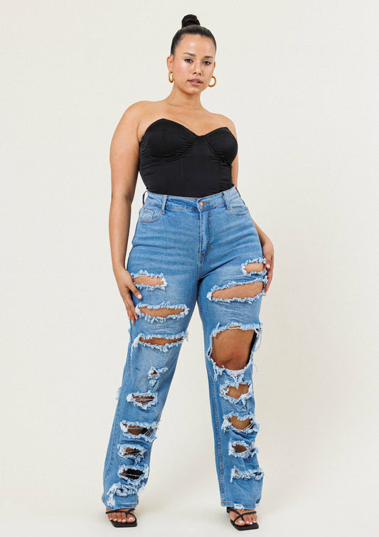 Sweetie Distressed Jean Plus